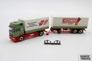 Herpa MAN F2000 treno rimorchio telonato 2a/3a "Wandt Veltenhof" 1:87/HU23249 - Foto 1 di 1