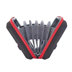 8 Slots Camera Lens Filter Protective Storage Case Pouch Bag Wallet W/ Strap C - Foto 1 di 14