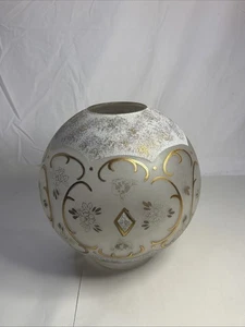 Extra große antike GWTS SALON ÖLLAMPE SCHIRM GLOBUS  - Bild 1 von 11