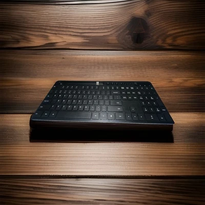 All Black Marvo Model KC-411W Wireless Keyboard 2.4Ghz - Image 1 of 4