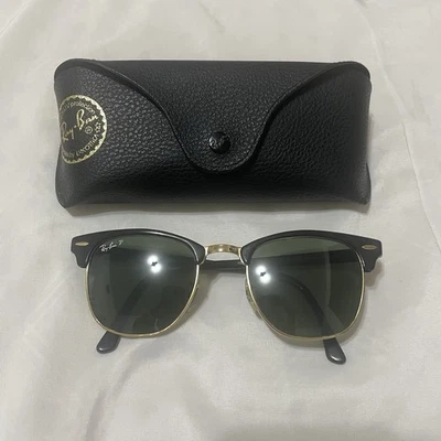 OCCHIALI DA SOLE RAY-BAN RB 3016 CLUBMASTER W0366 MONTATURA CORNO oro quadrato 51-21-145  - Immagine 1 di 4