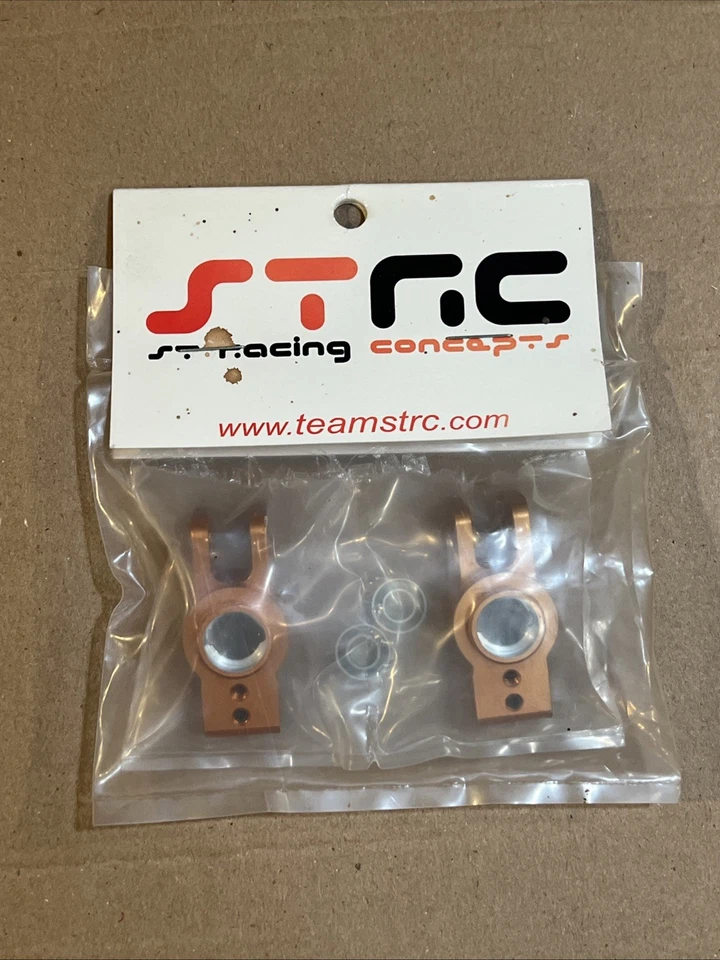 ST Racing Concepts CNC 1DEG EXO Rear Hub Carriers w/5x11 Outer Bearings Orange - Image 1 of 3