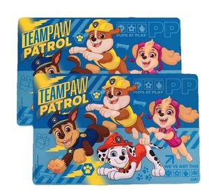 Tischsets Team Paw Patrol 2er Set Kunststoff 11,75” x17,625” NEU Spaß abwischbar! - Bild 1 von 7