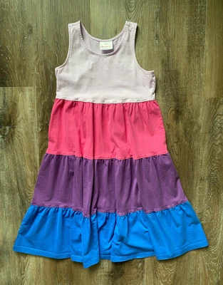 Vestido HANNA DIFFERENTSON entallado y acampanado~talla niña 140~10~sin mangas~rosa/púrpura/azul Foto 1 de 4