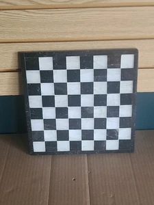 Vintage Marble Onyx Stone Chess Board 11” Only Heavyweight Charcuterie Board - Picture 1 of 8