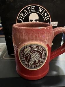 Death Wish Coffee Brand New Grind It Out Mug /5000 Handmade Fast S/H 125 - Picture 1 of 5