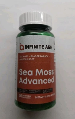 Superalimento vegano avanzado de musgo marino Infinite Age de alta potencia con naufragio Foto 1 de 4