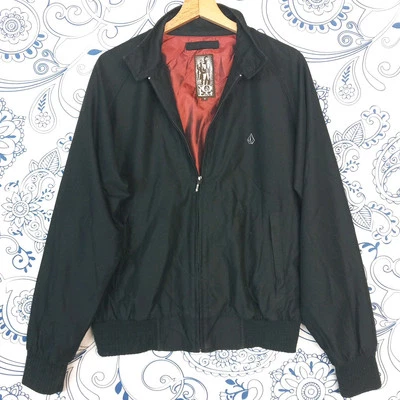 HARRINGTON VOLCOM BLACK ZIP GIUBBOTTO PRIMAVERA NERO TG S FRÜHLINGSJACKE Schwarz - Imagen 1 de 4
