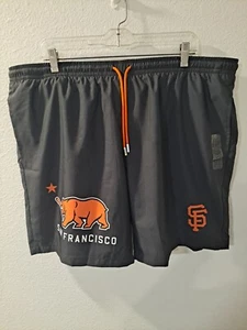 MLB Baseballism San Francisco Giants Cali Bear Cage Swim Trunks Shorts 2XL NWT - Picture 1 of 16