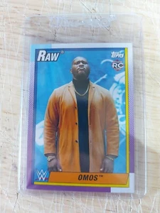 2021 Topps Heritage WWE Omos Rookie Card Mint - Picture 1 of 2