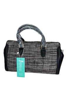 Initials, Inc Signature Purse Size Medium Gold Satchel-Bouche 6in x 9in x 14in - Picture 1 of 11