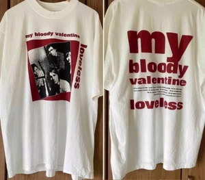 My Bloody Valentine band 2 Side White T shirt 90s Remake Graphic Men Women - Picture 1 of 1