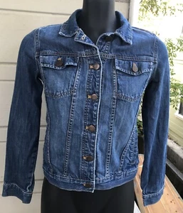 GAP Kid’s Lightweight Blue Indigo Denim Jean Jacket, Size XXL - Picture 1 of 11
