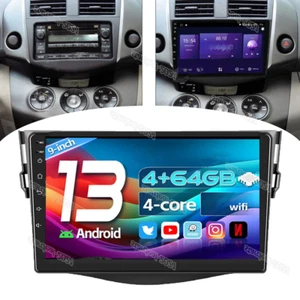 Carplay 4+64G CAMERA For 2007-2012 Toyota RAV4 Car Stereo Radio Android GPS Navi - Picture 1 of 12