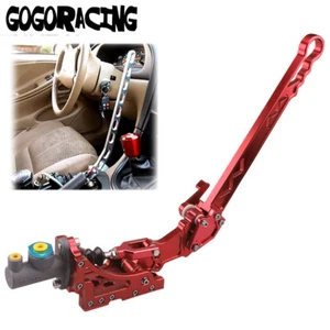 RED Racing Car Hydraulic Drift Hydro E-Brake Handbrake Long Arm Gear Lock Kit - Picture 1 of 9