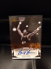 George Gervin 2013 Leaf Sport Heroes Auto Autograph ICE MAN HOF