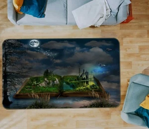 3D Buch Schloss NAM976 Spiel Teppich Mat Elegant Foto Teppich Fay - Bild 1 von 5