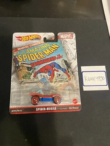 Hot Wheels Premium~ 2022 ~SPIDER-MAN~SPIDER-MOBILE~1:64~Real Riders~Brand New - Picture 1 of 1