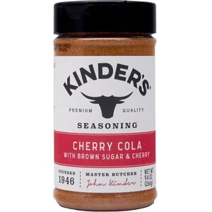 Kinder's Cherry Cola Seasoning 9.4 oz BBQ Spice Sweet & Tangy with Bulk Discount - Picture 1 of 4