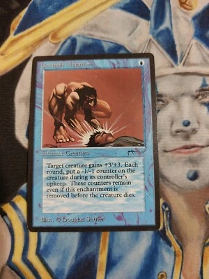 Unstable Mutation MTG Arabian Nights Blue Common Enchantment Slightly Played x1 - Image 1 of 4