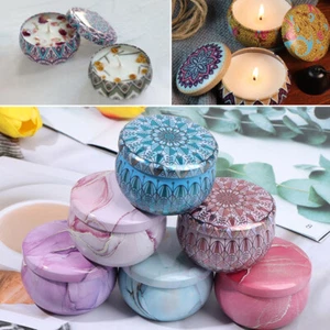 Candle Tin Jars DIY Candle Making kit Holder Storage Case For Dry Spices Swe SV - Picture 1 of 13