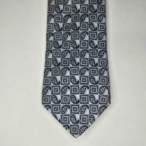 🇨🇦 Dion Neckwear Signatur Seidenkrawatte Made In Canada 58x3 Blau - Bild 1 von 7