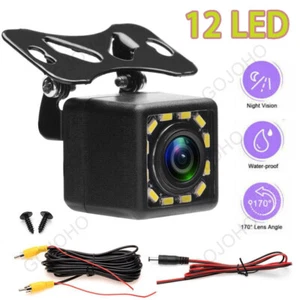 12 LED Auto Rückfahrkamera Wasserdicht 170° CMOS Einparken Rückfahrkamera - Bild 1 von 9