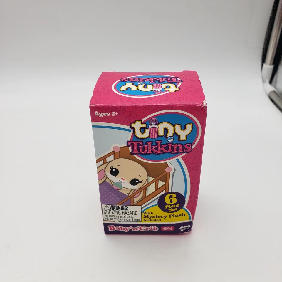 Tiny Tukkins Cuddle N’ Play 11pc Set W 2 Kitty Plush & 6pc Baby N Crib Mystery