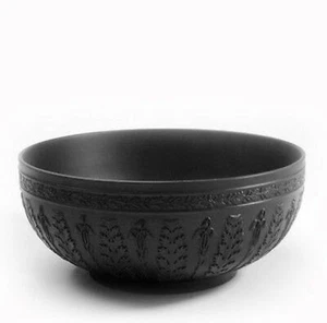 Wedgwood Basalt Prestige Black Acanthus Bowl - Picture 1 of 1