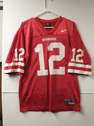 Nike NEBRASKA CORNHUSKERS #12 Football Jersey Size Small Red Cover