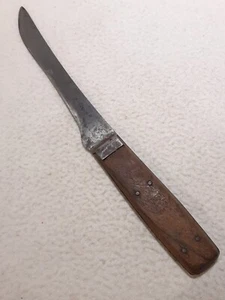 FRÜHES ANTIKES 5-POLIGES METZGERMESSER AUS KOHLENSTOFFSTAHL - Bild 1 von 7