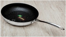 PADELLA ANTIADERENTE ETERNA GLAMOUR MEPRA TRIPLO FONDO ACCIAIO INOX INDUZIONE