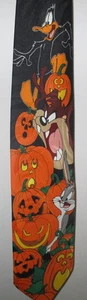 Looney Tunes Mania Halloween Krawatte, 1996, Bugs, Daffy & Taz, sieht toll aus - Bild 1 von 2