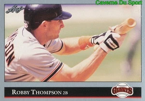109 ROBBY THOMPSON SAN FRANCISCO GIANTS BASEBALL CARD LEAF 1992 - Bild 1 von 1