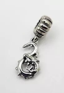 S925 ALE Sterling Silber Drache Charm Anhänger für Armband oder Halskette - Bild 1 von 2