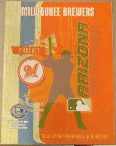 2007 Milwaukee Brewers Spring Training Program Scorecard Fielder - Picture 1 of 1