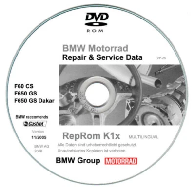 Bmw F650 Cs-Gs-Dakar-R-S (2000-2007) Manuales De Taller En Cd - Imagen 1 de 4