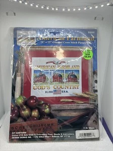 Design Works AMERICAN FARMLAND 10" x 13" Counted Cross Stitch Kit New - Picture 1 of 2