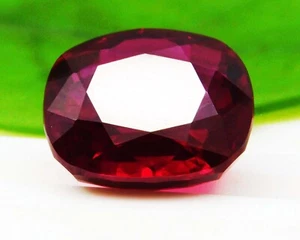19.61 Ct Natural Mozambique Blood Dark Red Ruby Cushion Certified Loose Gemstone - Picture 1 of 6