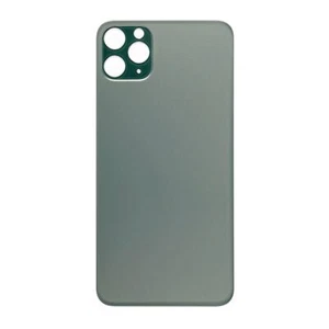 Do iPhone 11 Pro Max - tylna szklana tylna pokrywa - duży otwór - zielony bez logo - Zdjęcie 1 z 2