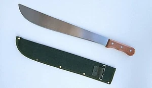 RONCOLA / MACETE CON LAMA IN ACCIAIO CON FODERO MANICO IN LEGNO ANTISCIVOLO - Foto 1 di 1