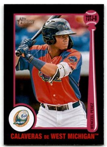 2022 Wenceel Perez Topps Heritage Minor League 1973 Tarjetas Rookie