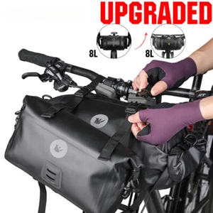Bicycle Handlebar Bag Waterproof 4l-12 Bike Front Bag Travel Bicycle Packaging - Picture 1 of 27