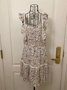 NWT WIld Fable Women Floral Sleeveless Ruffle Fit N Flare Tiered Dress Size S - Picture 1 of 10