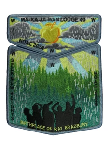 Ma-Ka-Ja-Wan Lodge 40 Northeast Illinois IL 2024 NOAC Flap Set BLU Bdr (24-132) - Picture 1 of 2