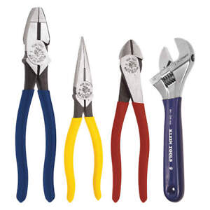 KLEIN TOOLS 94809 Plier Set,Dipped,4 Pcs 45PZ54