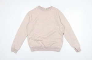 H&M Womens Pink Cotton Pullover Sweatshirt Size XS Pullover - Picture 1 of 10