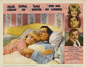 SEND ME NO FLOWERS LOBBY CARD REPRO DORIS DAY ROCK HUDSON TONY RANDALL