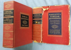 FAMILIAR QUOTATIONS BY JOHN BARTLETT 1937 HC/DJ LITTLE BROWN CO. - Picture 1 of 4