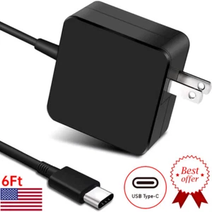 45W USB-C Wall Charger Power Adapter for Samsung Chromebook 4 XE310XBA XE350XBA - Picture 1 of 8